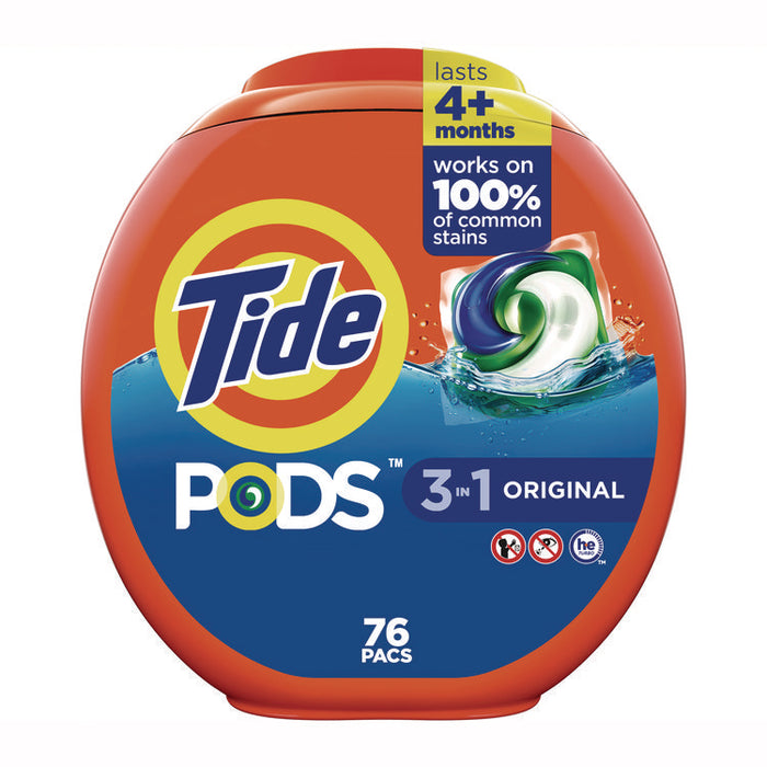 PODS Laundry Detergent, Tide Original Scent, 76 Pods