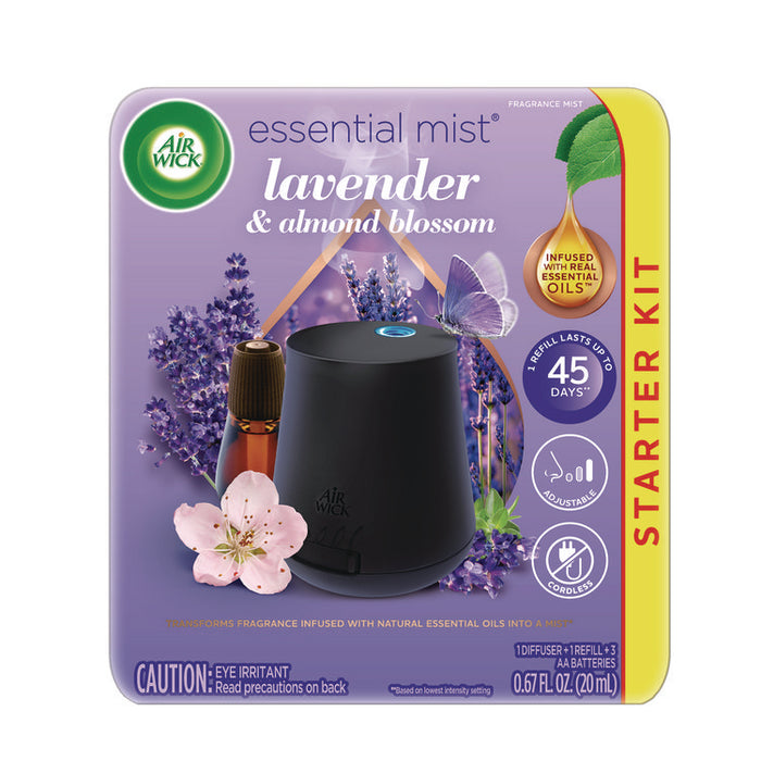 Essential Mist Starter Kit, Lavender and Almond Blossom, 0.67 oz Bottle