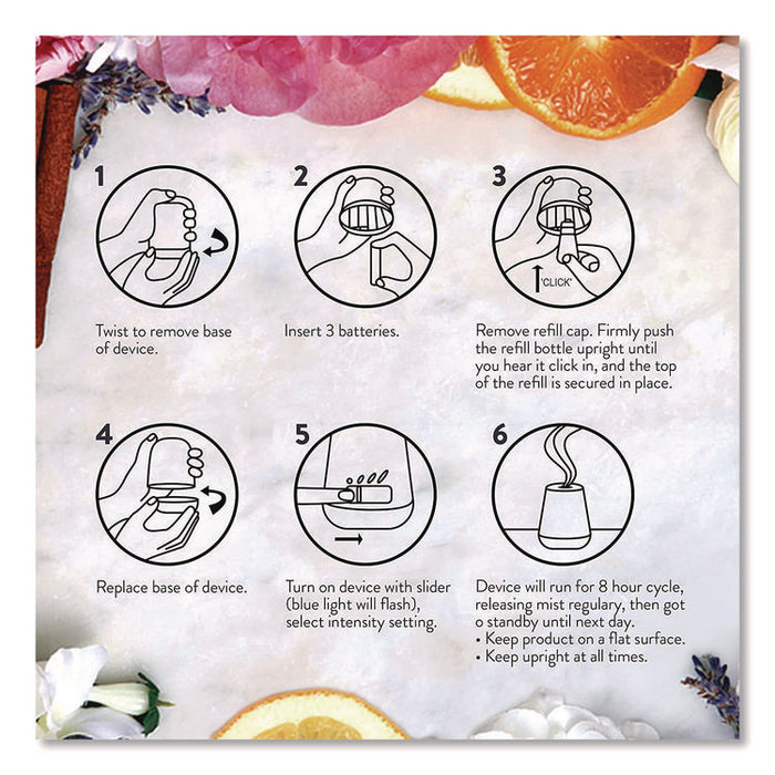 Essential Mist Starter Kit, Lavender and Almond Blossom, 0.67 oz Bottle