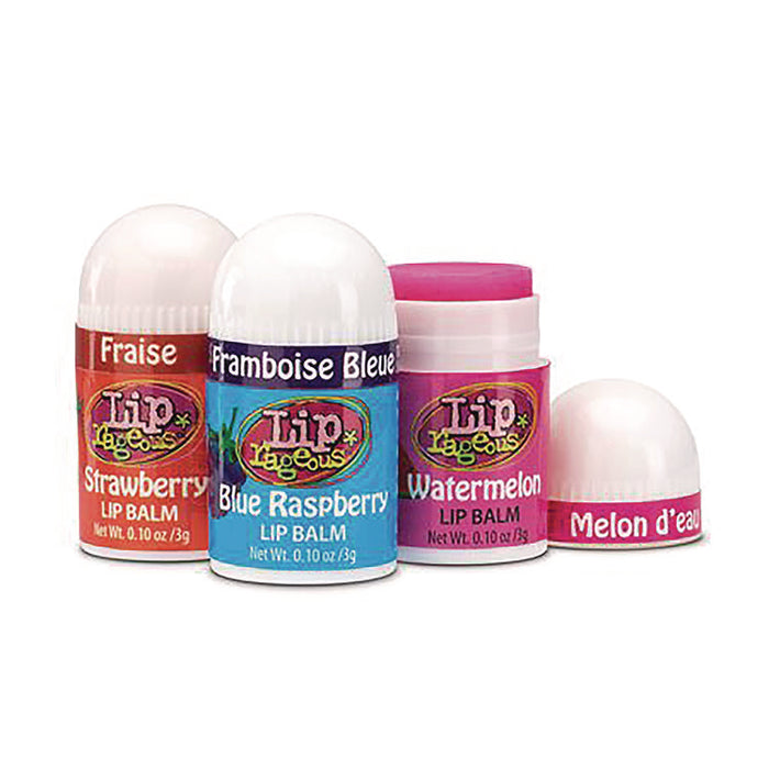 Lip Balm with Aloe Vera and Vitamin E, Assorted Flavors, 0.1 oz Tube, 100/Box