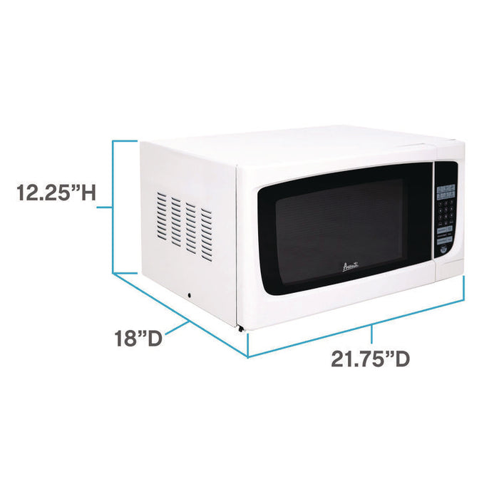 1.4 cu ft Electronic Microwave with Touch Pad, 1,000 W, White