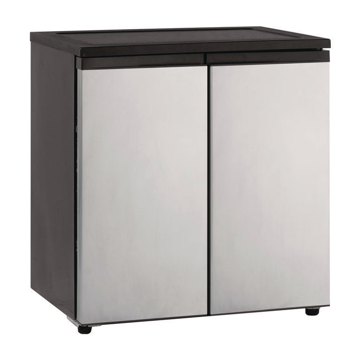 5.5 Cu.Ft. Side by Side Refrigerator/Freezer, Black/Platinum