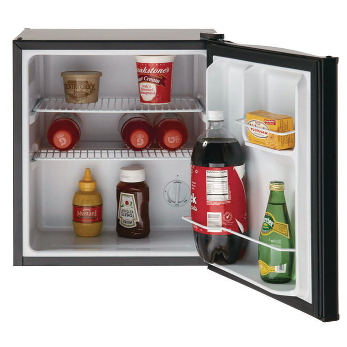 1.7 Cu. Ft. All Refrigerator, Stainless Steel/Black