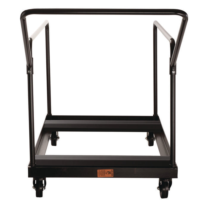 Folding Table Dolly For Round Tables, 1,100 lb Capacity, 27.75" x 47.5" x 31.25", Brown
