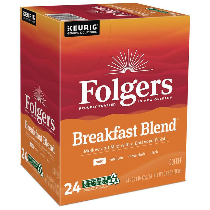 Breakfast Blend Coffee K-Cups, 24/Box