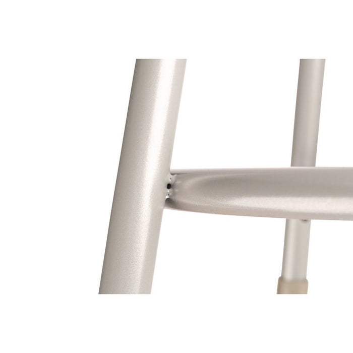 6400 Series Height Adjustable Heavy Duty Vinyl Padded Steel Stool, Supports 500 lb, 25" to 33" Seat Height, Gray Seat/Base