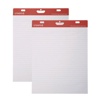 Renewable Resource Sugarcane Based Easel Pads, Presentation Format (1" Rule), (50) White 27 x 34 Sheets, 2/Carton