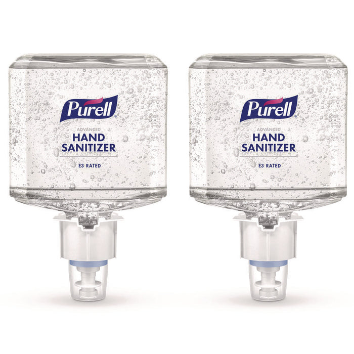 Food Processing Advanced Hand Sanitizer E3 Gel, 1,200 mL Bottle, Fragrance-Free, For ES6 Dispensers, 2/Carton
