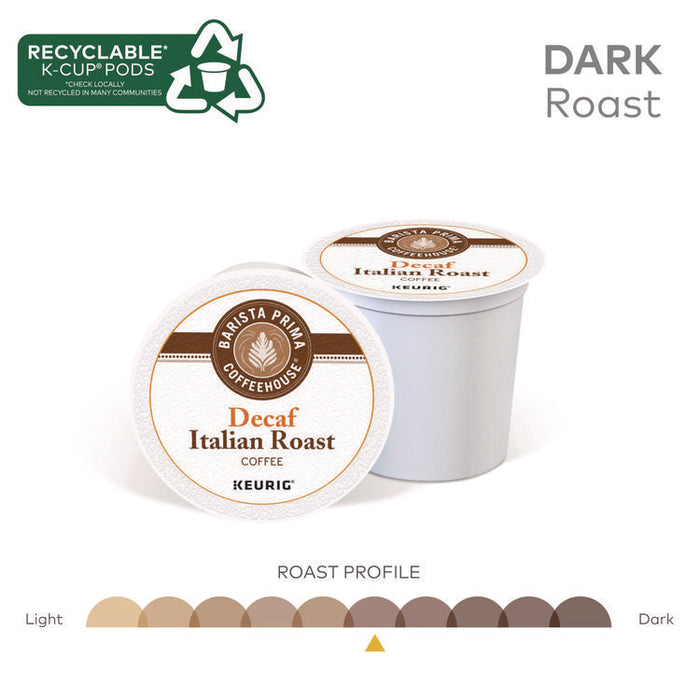 Decaf Italian Roast Coffee K-Cups, 24/Box