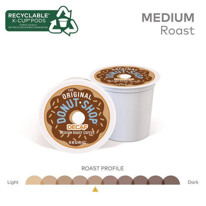 Donut Shop Decaf Coffee K-Cups, 24/Box