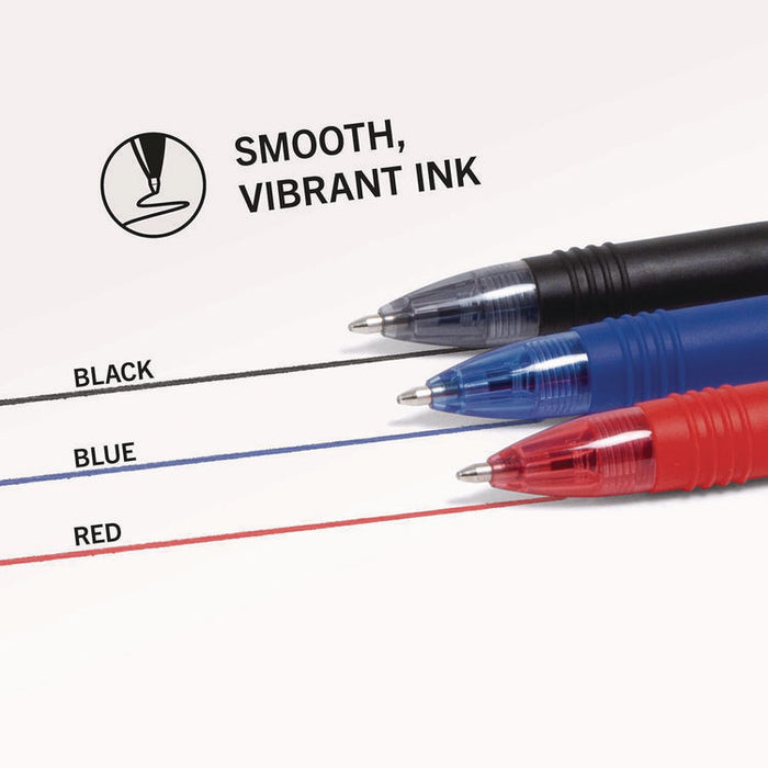 Z-Grip Ballpoint Pen, Retractable, Medium 1 mm, Assorted Ink and Barrel Colors, 24/Pack