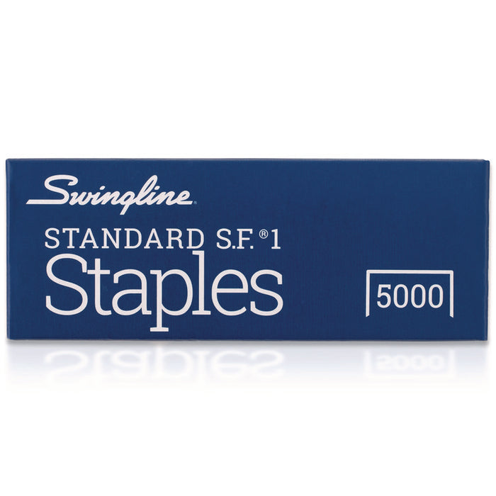S.F. 1 Standard Staples, 0.25" Leg, 0.5" Crown, Steel, 5000/Box