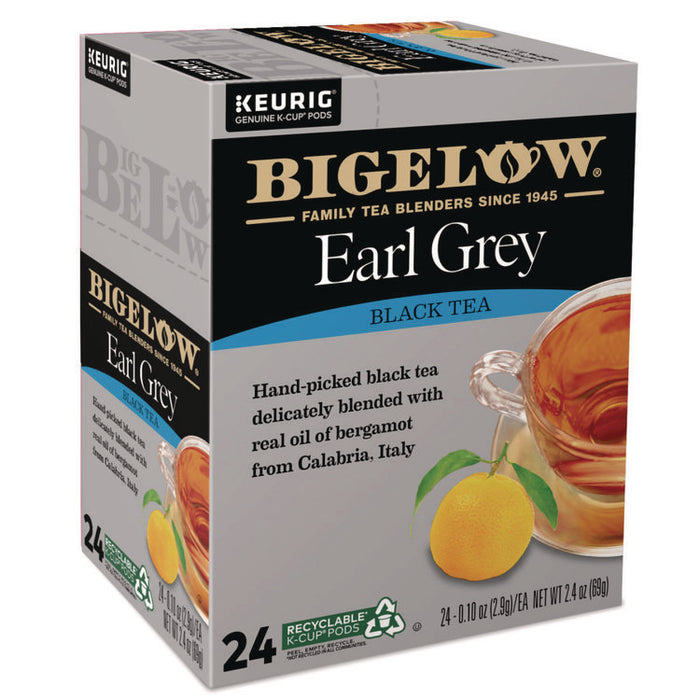 Earl Grey Tea K-Cup Pack, 24/Box, 4 Box/Carton