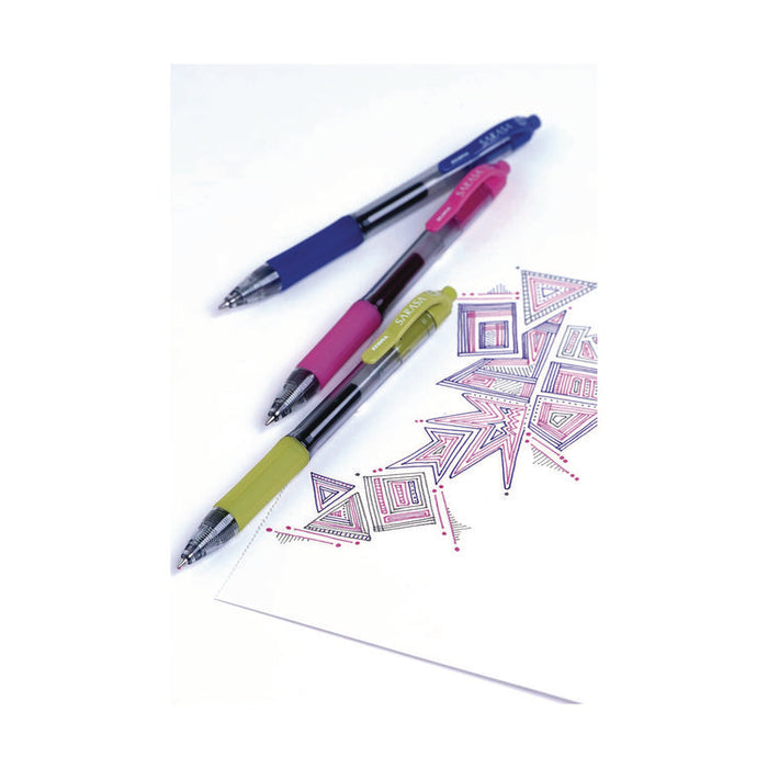 JF Refill for Jimnie, Sarasa, ecoSarasa, Orbitz, Z-Grip and GR8 Gel Roller Ball Pens, Medium Conical Tip, Blue Ink, 2/Pack