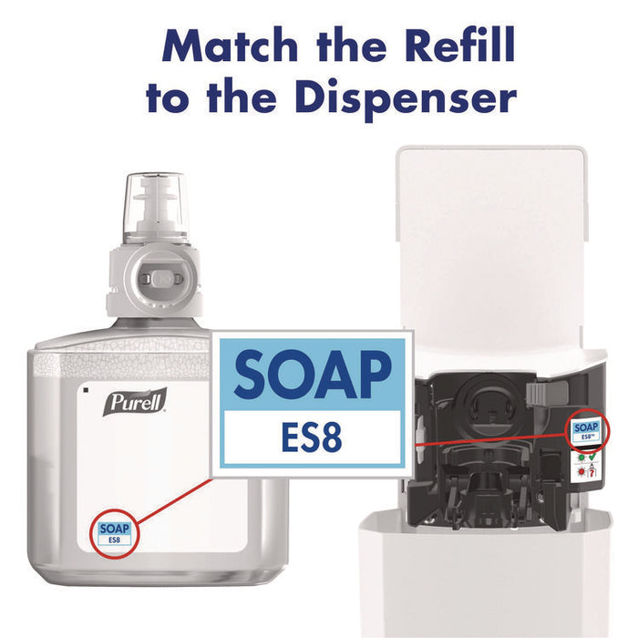 Professional Advanced Gel Hand Sanitizer Fragrance Free, For ES8 Dispenser, 2/Carton
