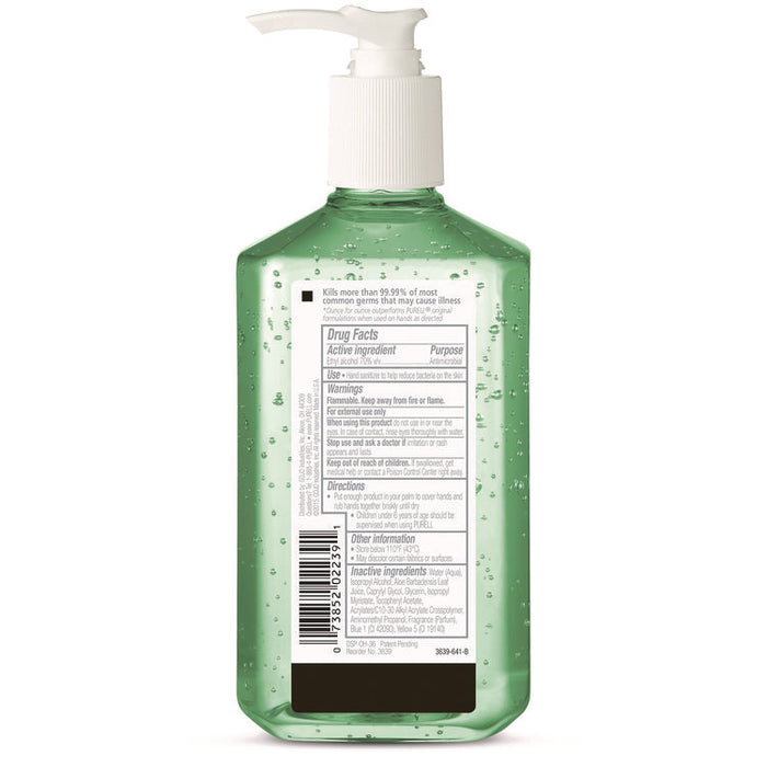 Advanced Hand Sanitizer Soothing Gel, 12 oz Pump Bottle, Fresh Scent