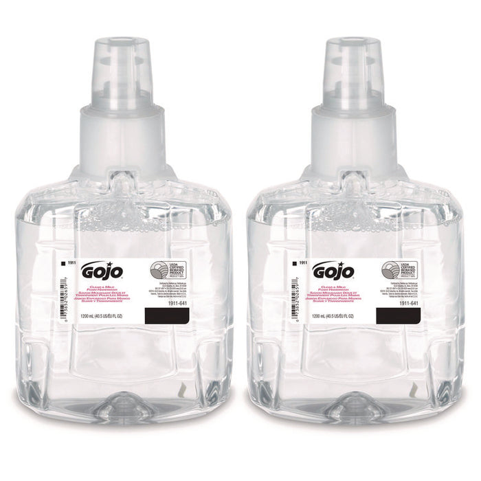 Clear and Mild Foam Handwash Refill, For LTX-12 Dispenser, Fragrance-Free, 1,200 mL, 2/Carton