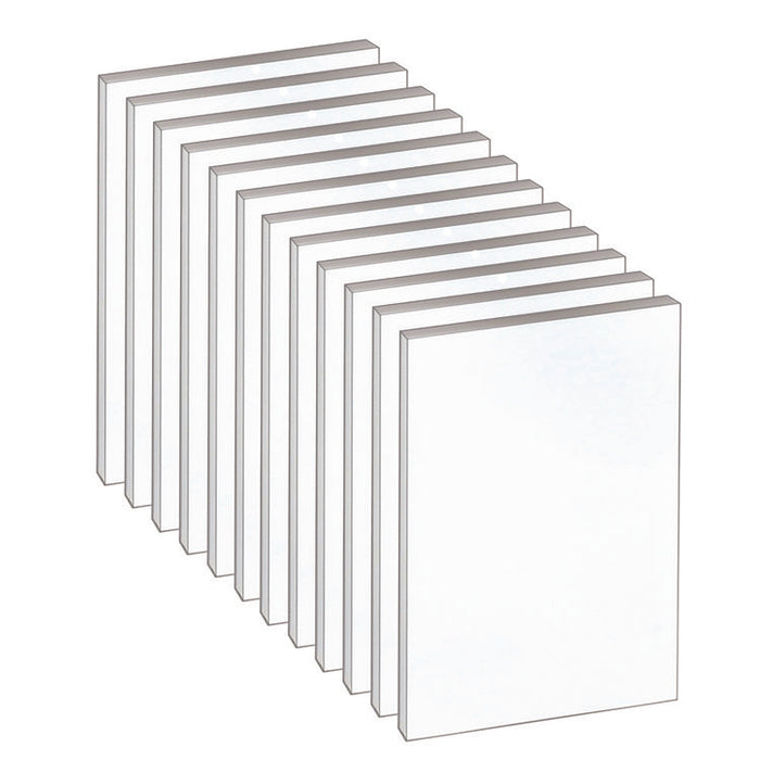 Second Nature Recycled Unruled Memo Pads, Unruled, (100) White 4 x 6 Sheets, 12/Pack