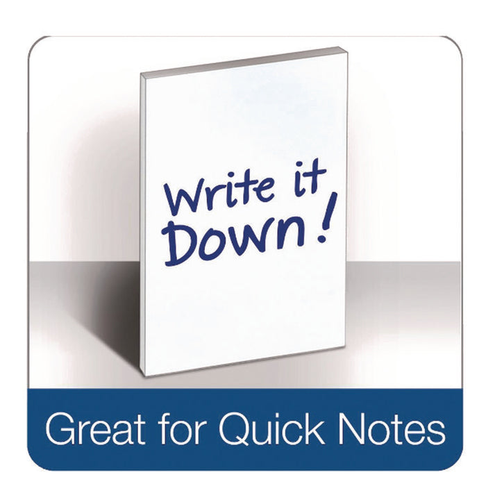 Second Nature Recycled Unruled Memo Pads, Unruled, (100) White 4 x 6 Sheets, 12/Pack