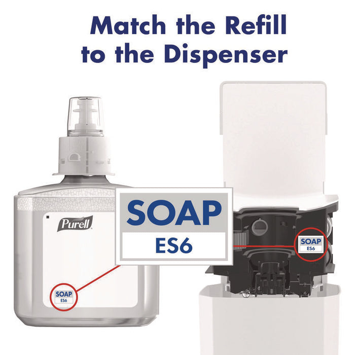 Food Processing Advanced Hand Sanitizer E3 Gel, 1,200 mL Bottle, Fragrance-Free, For ES6 Dispensers, 2/Carton
