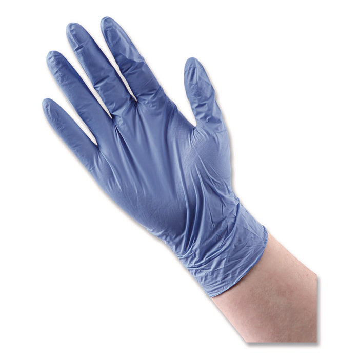 380 Series Disposable General-Purpose Nitrile Gloves, Powder-Free, Medium, 4 mil Thick, 9.5" Long, Blue, 100/Box, 10 Boxes/CT