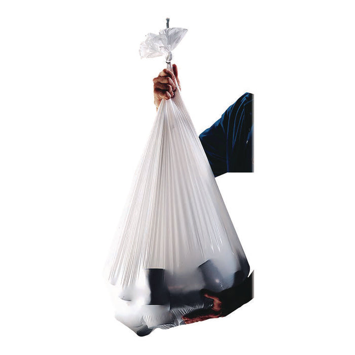 Linear Low-Density Can Liners, 16 gal, 0.7 mil, 24" x 32", Clear, Interleaved Roll, 500/Carton