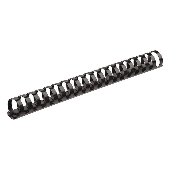 Plastic Comb Bindings for 11 x 8.5 Documents, 19 Rings, 1" (200-Sheet) Capacity, Black, 50/Pack