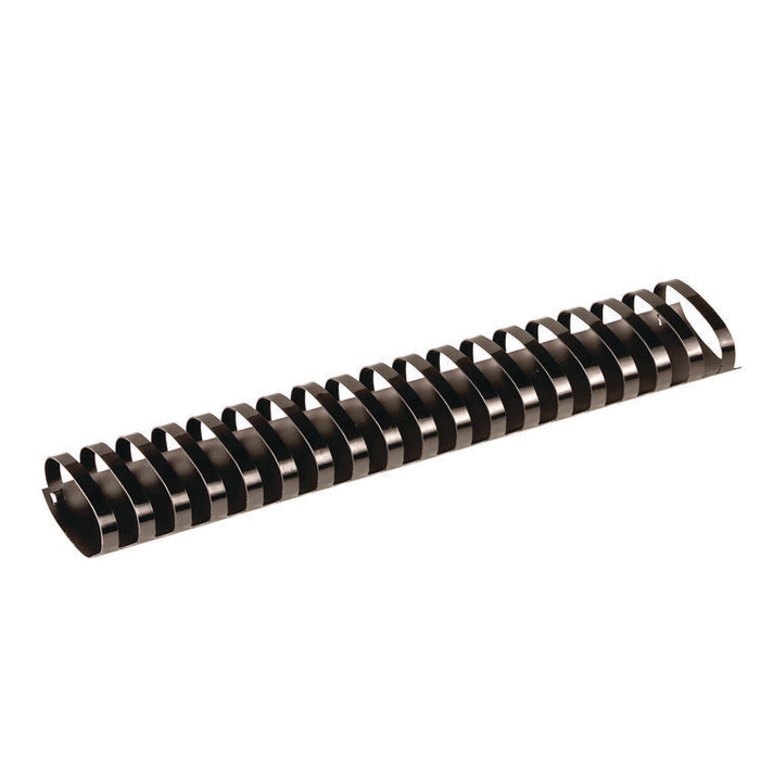 Plastic Comb Bindings for 11 x 8.5 Documents, 19 Oval Shaped Rings, 2" (500-Sheet) Capacity, Black, 40/Pack
