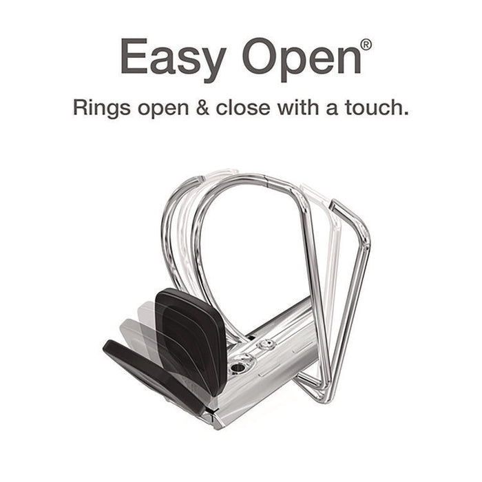 Premier Easy Open ClearVue Locking Slant-D Ring Binder, 3 Rings, 2" Capacity, 11 x 8.5, White