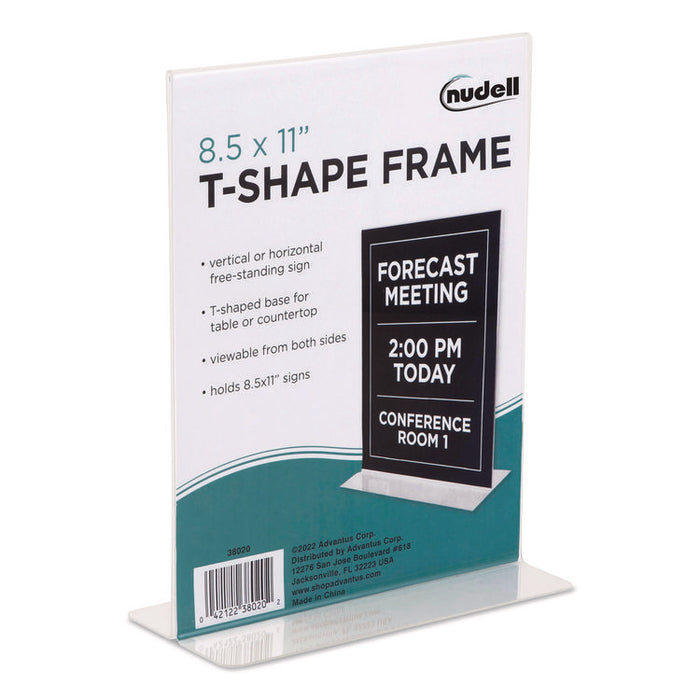 Acrylic Sign Holder, 8.5" x 11", Clear