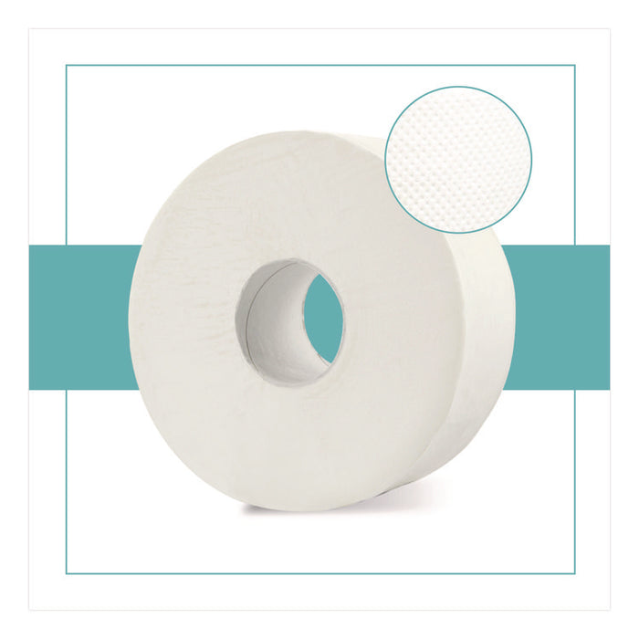 HyTech Seas Mini JRT, Septic Safe, 1-Ply, 3.3" x 750 ft, White, 6 Rolls/Carton