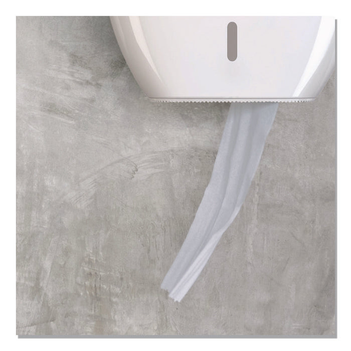 HyTech Seas Mini JRT, Septic Safe, 1-Ply, 3.3" x 750 ft, White, 6 Rolls/Carton