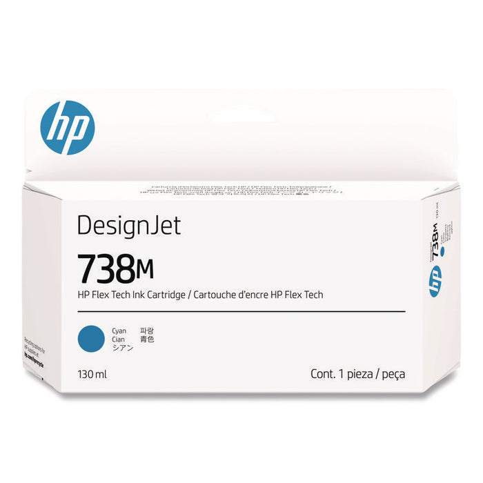 HP 738M (A24VMA) Original Designjet Ink Cartridge, Cyan