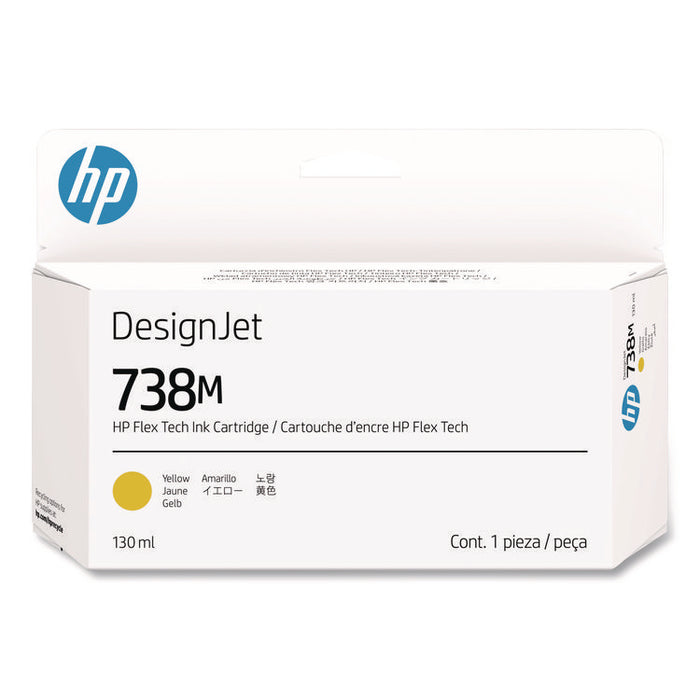 HP 738M (A24VPA) Original Designjet Ink Cartridge, Yellow