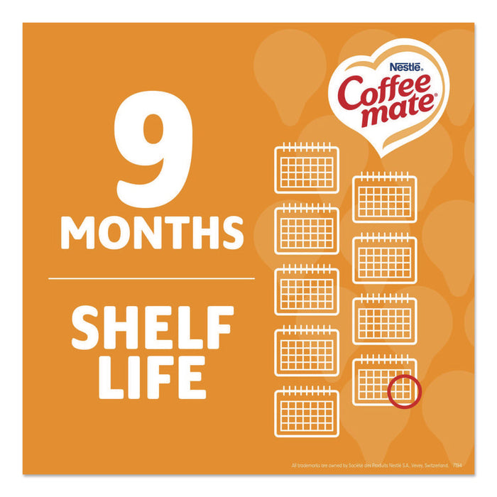 Liquid Coffee Creamer, Pumpkin Spice, 0.38 oz. Mini Cups, 50/Box