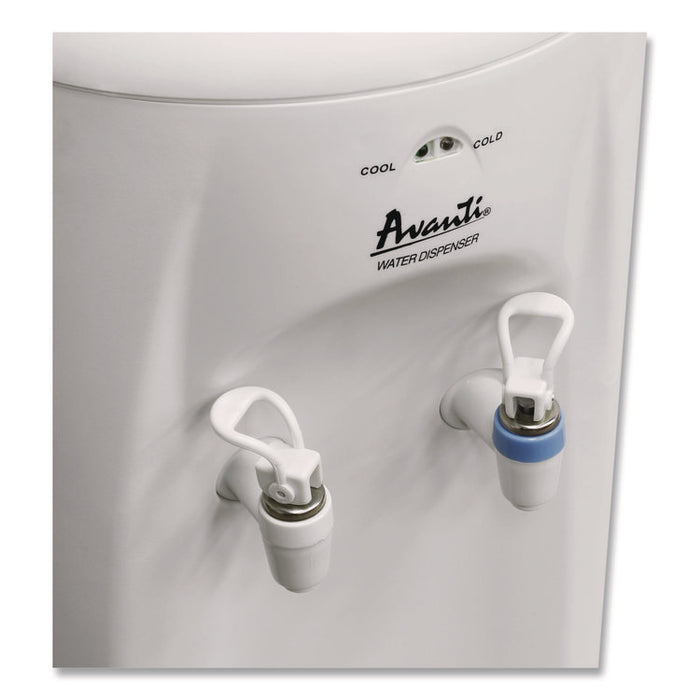 Cold and Room Temperature Water Dispenser, 3 gal to 5 gal, 11.5 x 12.5 x 34, White