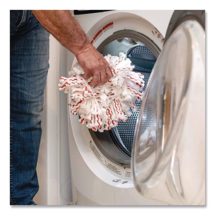EZWring Deep Clean Refill, Microfiber, Custom size for EZ Wring Mop System, Red/White