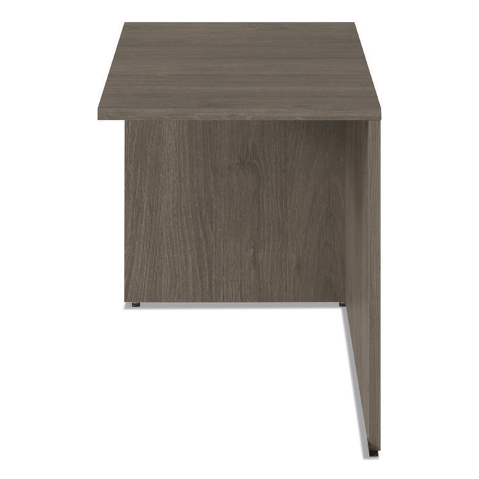 Alera Seville Series Return Shell, Reversible, 48" x 24" x 29", Walnut