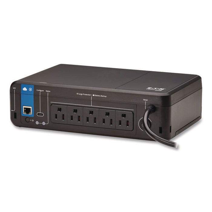 Standby Cloud-Connected UPS with Remote Monitoring, 5 Outlets, 850 VA, 190 J
