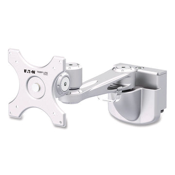 Single-Extension Monitor Mount for Slat Wall System for 32" TVs, 4.9w x 4.7d x 14.2h, Silver, Supports 22 lb