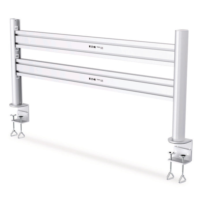 Slat Rail for Slat Wall System for 32" TVs, 3.39w x 1.8d x 41h, Silver, Supports 33 lb