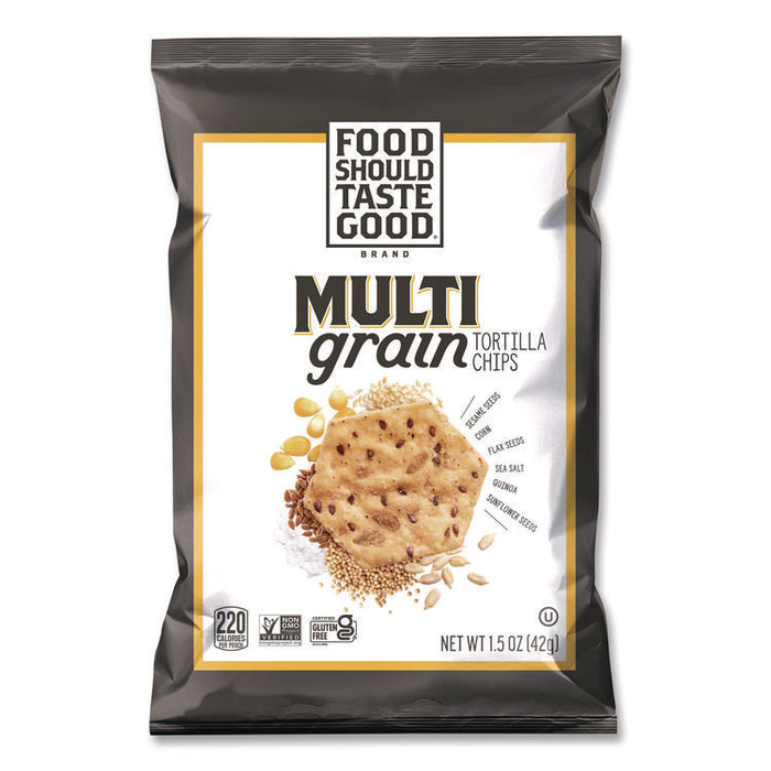 Tortilla Chips, Multigrain with Sea Salt, 1.5 oz., 24/Carton