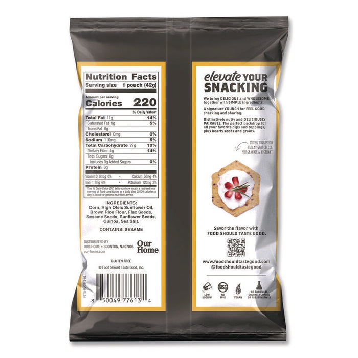 Tortilla Chips, Multigrain with Sea Salt, 1.5 oz., 24/Carton