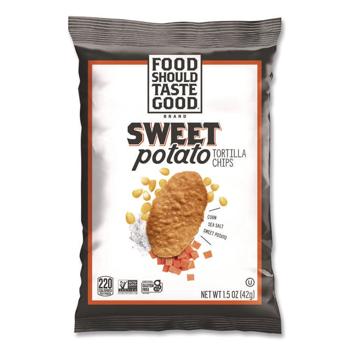 Tortilla Chips, Sweet Potato with Sea Salt, 1.5 oz., 24/Carton