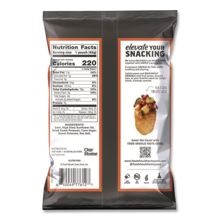 Tortilla Chips, Sweet Potato with Sea Salt, 1.5 oz., 24/Carton