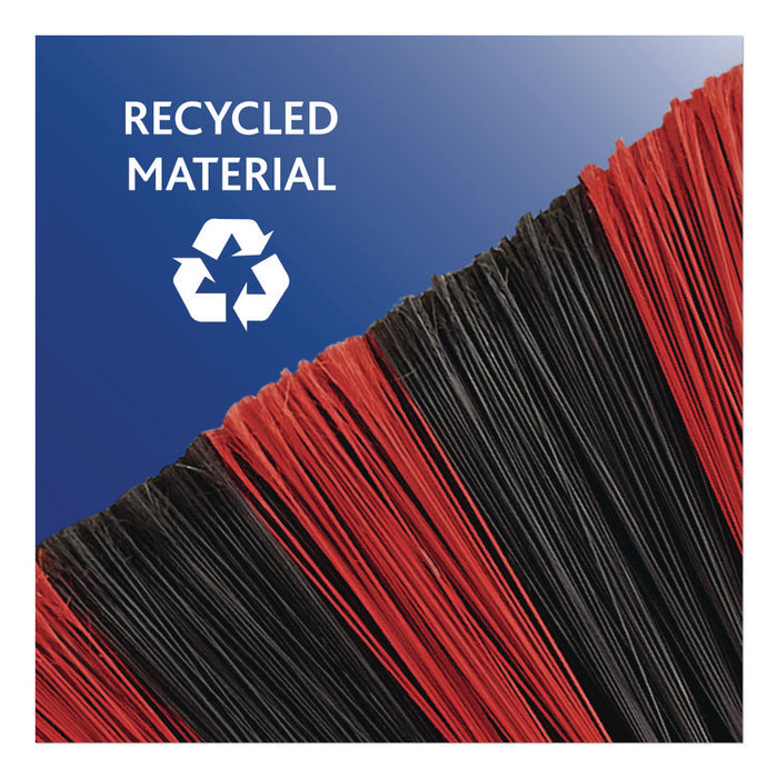 One Sweep LG Broom with Dustpan, 57" Length, Red/Black/Gray