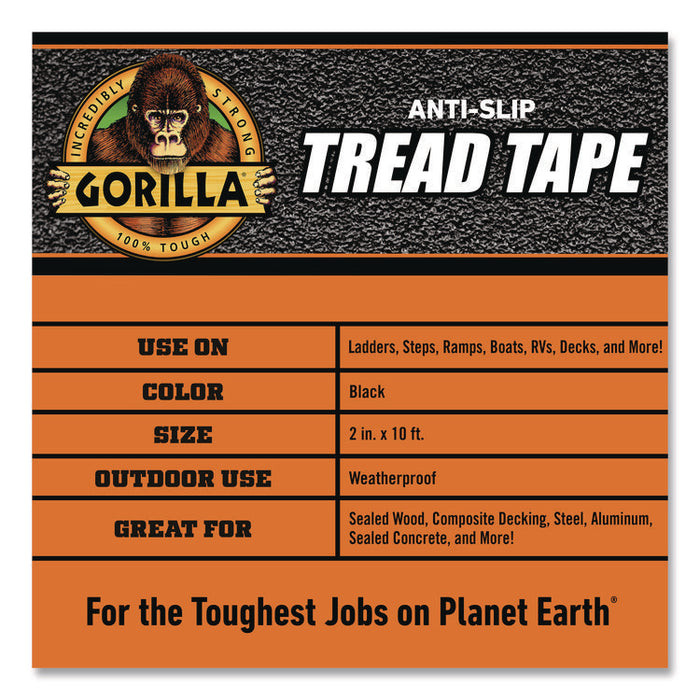 Tread Tape, 3" Core, 2" x 10 ft, Black