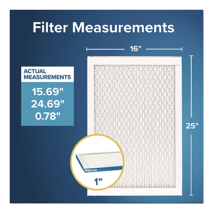 Premium Allergen, Bacteria and Virus Air Filter, MERV 13, MPR 1900, 16 x 25, 4/Carton