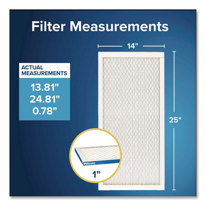 Premium Allergen, Bacteria and Virus Air Filter, MERV 13, MPR 1900, 14 x 25, 4/Carton