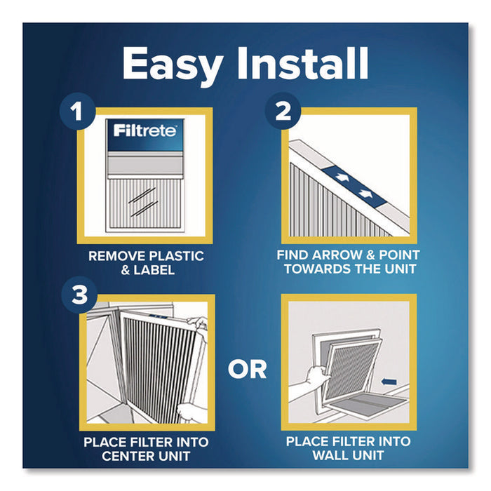 Premium Allergen, Bacteria and Virus Air Filter, MERV 13, MPR 1900, 14 x 20, 4/Carton